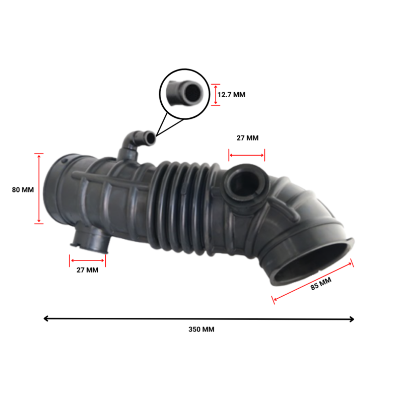 Kia Carnival VQ Air Cleaner Hose, Built 1/2006 to 1/2015, Part 59797