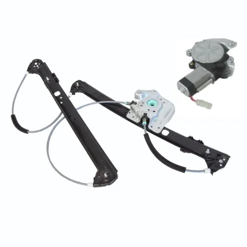 BMW X5 E53 Left Front Window Regulator, Electric with Motor, Built 11/2000 to 3/2007
