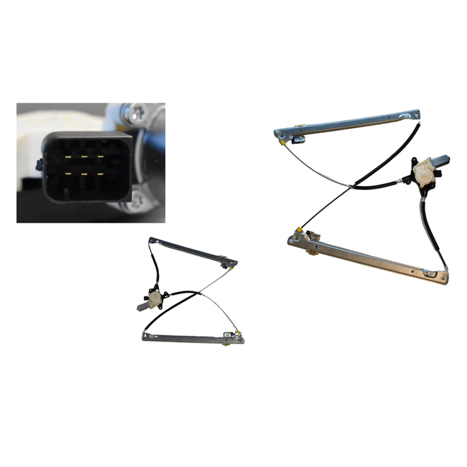 Mercedes-Benz Vito Van W639 Right Window Regulator, Electric with Motor, Built 5/2004 to 1/2011