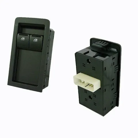 Holden Commodore VY VZ Utility Window Switch, 2 Button Grey Base, Built 9/2002 to 9/2007