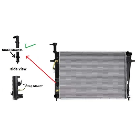 Kia Sportage KM KM2 Radiator, Built 4/2005 to 5/2010, Part 61918