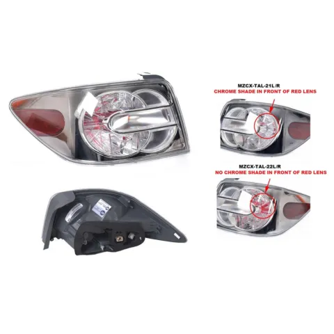 Mazda CX-7 ER Left Tail Light, Built 10/2009 to 2/2012, Part 62475