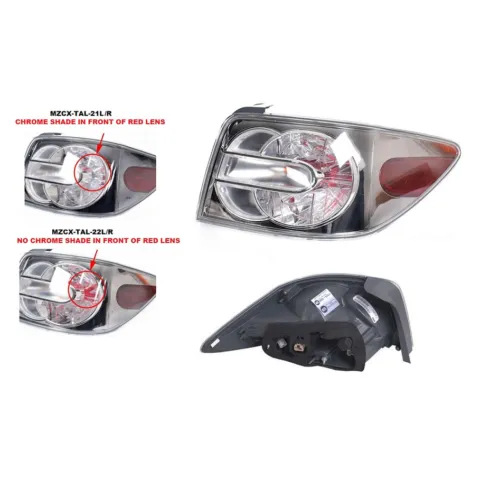 Mazda CX-7 ER Left Tail Light, Built 10/2009 to 2/2012, Part 62474