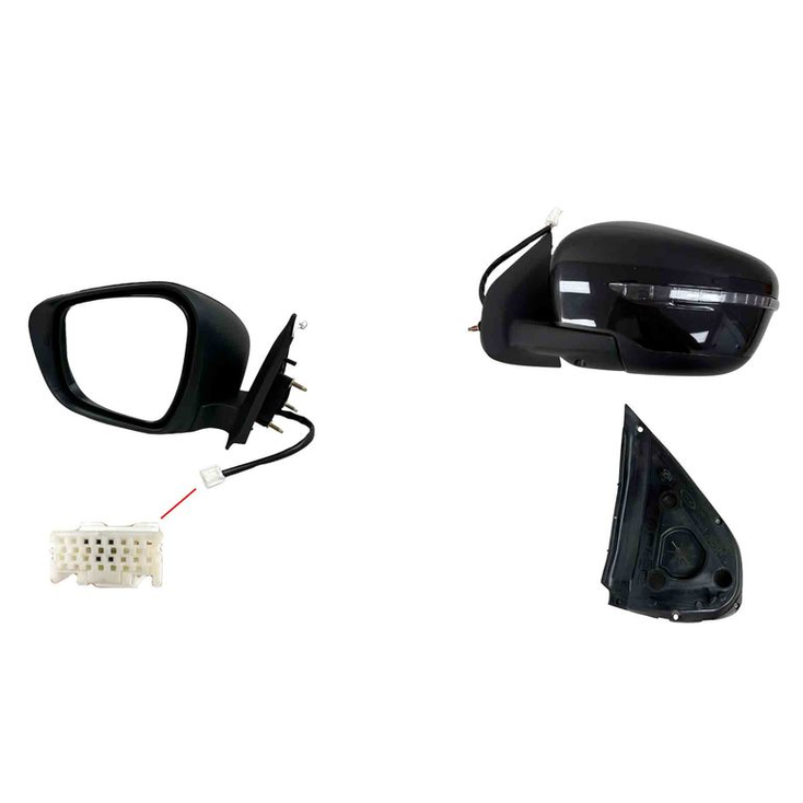 Nissan Navara NP300 Left Front Door Mirror, Built 4/2015 to 1/2021