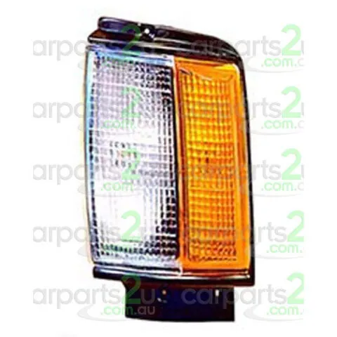 Toyota Hilux 2WD 4WD Utility Left Front Corner Light, Black Trim, Built 11/1983 to 9/1988