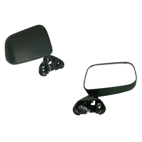Toyota Hilux 2WD 4WD Right Front Door Mirror Black, Skin Mount Type, Built 10/1988 to 2/2005