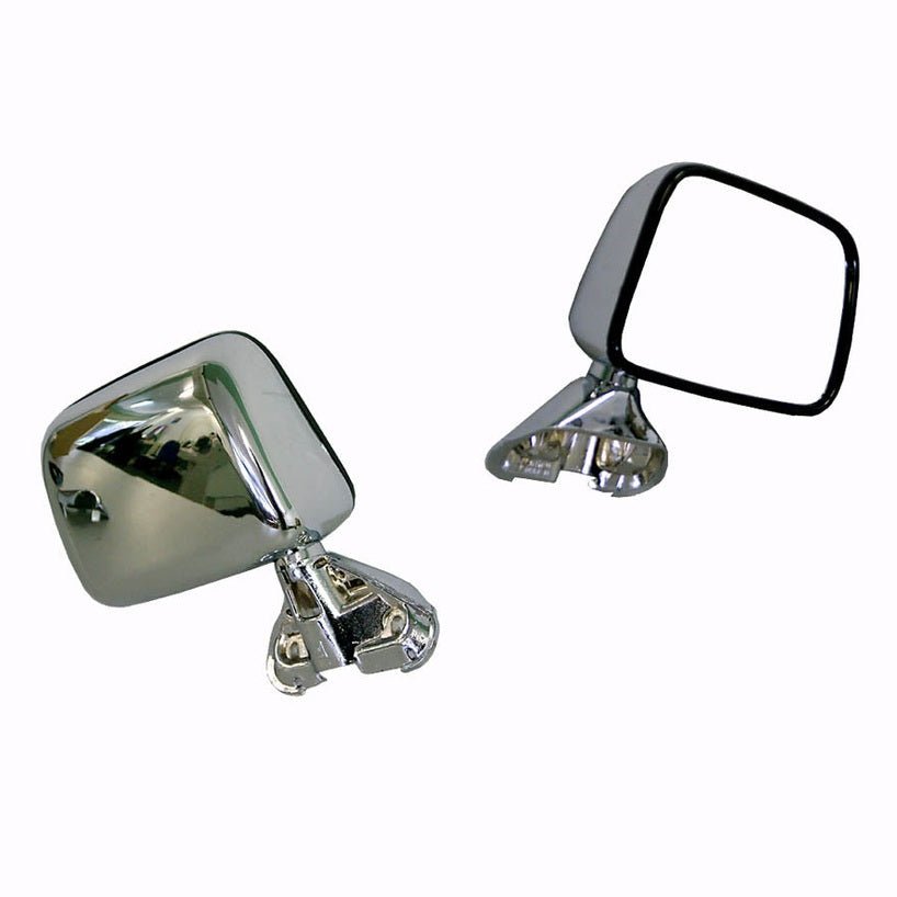 Toyota Hilux 2WD 4WD Right Front Door Mirror Chrome, Skin Mount Type, Built 10/1988 to 2/2005